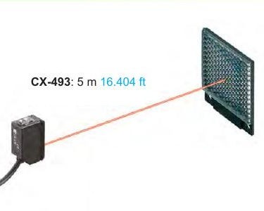 Fotokomórka refleksyjna  CX-493 (npn)